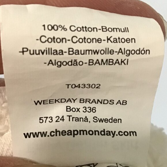 Cheap Monday Emily Denim Mini Skirt Size M - Picture 9 of 9